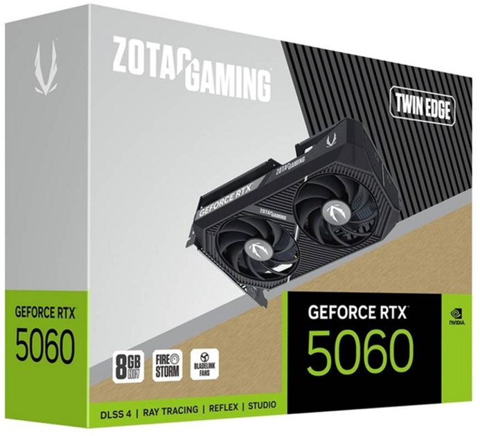 Karta graficzna Zotac PCI-Ex GeForce RTX 5060 GAMING Twin Edge 8GB GDDR7 (128bit) (2497/28000) (HDMI, 3 x DisplayPort) (ZT-B50600E-10M) - obraz 7