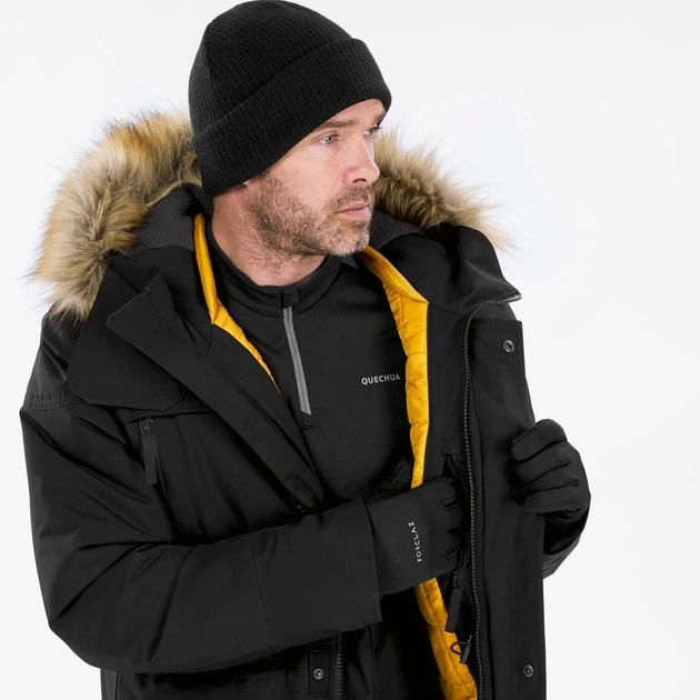 Куртка чоловіча QUECHUA SH500 U-WARM, зимова, чорна - 3XL - изображение 12