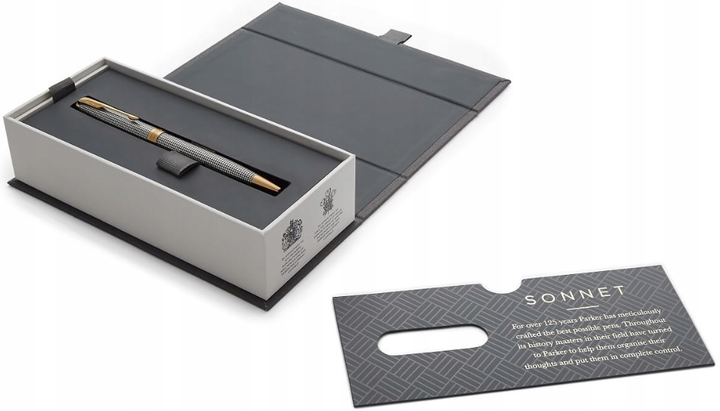 Długopis Parker Sonnet Premium Chiselled Silver GT (88 232) - obraz 5