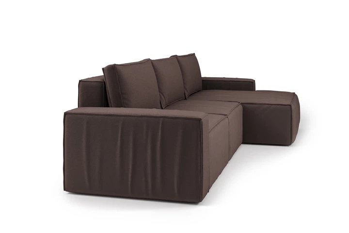 Угловой диван VIHOME Soft X 320х160 см Bonnel к.т. 1 Коричневый - Фото 6 Угловой диван VIHOME Soft X 320х160 см Bonnel к.т. 1 Коричневый - изображение 6