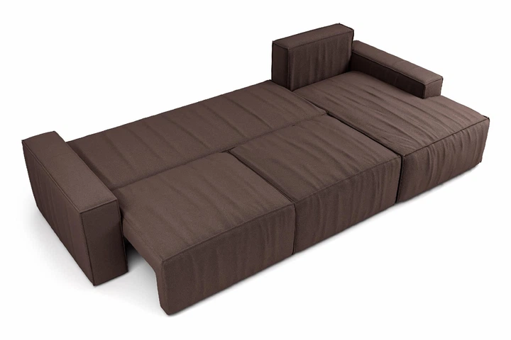 Угловой диван VIHOME Soft X 320х160 см Bonnel к.т. 1 Коричневый - Фото 7 Угловой диван VIHOME Soft X 320х160 см Bonnel к.т. 1 Коричневый - изображение 7