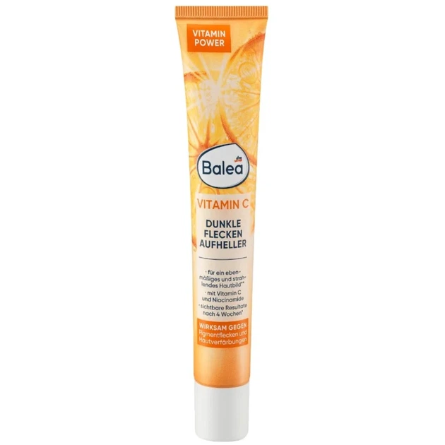 Крем для лица Balea Vitamin C Dunkle Flecken Aufheller против пигментных пятен с витамином C, 50 мл - Фото 1 Крем для лица Balea Vitamin C Dunkle Flecken Aufheller против пигментных пятен с витамином C, 50 мл - изображение 1