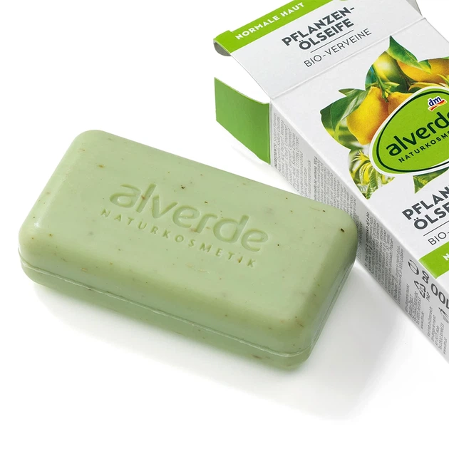 Твердое мыло Alverde NATURKOSMETIK с растительным маслом и органической вербеной, 100 г - изображение 3