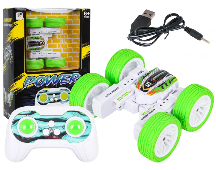 Pojazd zdalnie sterowany  R/C POWER STUNT 1:32 Zielony (5903864970333) - obraz 1