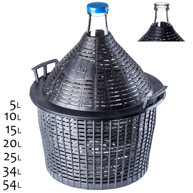 Gąsior na wino Kadax Alatri z wąskim otworem 15 l (5903699404911) - obraz 3