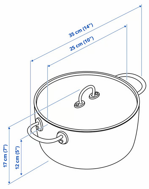 Каструля Ikea Finmat з кришкою 5 л (20517573230899) - зображення 7