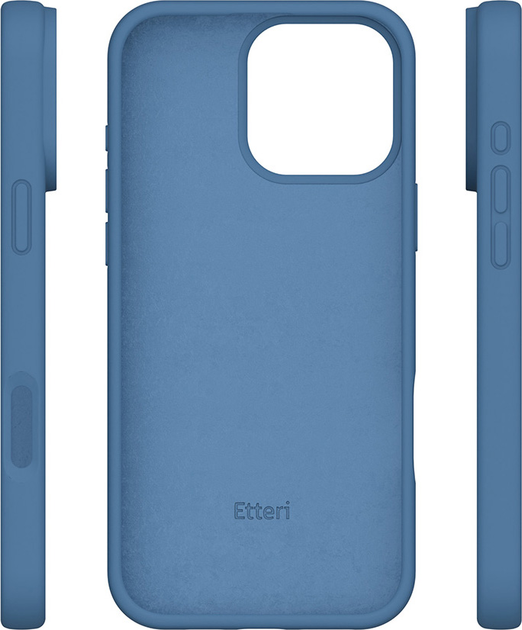 Панель Etteri Silicone Case  для Apple iPhone 16 Pro Dark Blue (5906961951441) - зображення 6