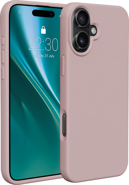 Etui plecki Etteri Silicone Case do Apple iPhone 16 Light Pink (5900495029386) - obraz 1