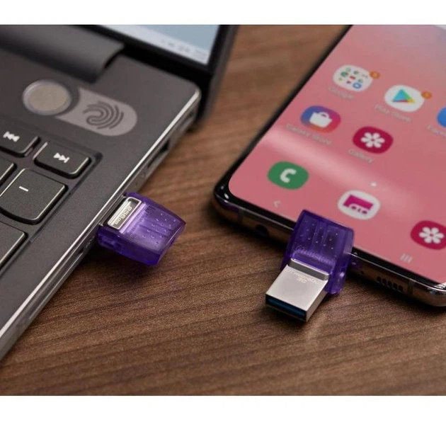 Флеш память128Gb Kingston USB 3.2 DT MicroDuo, Type-C / USB (200Mb/s) (57900) - изображение 3