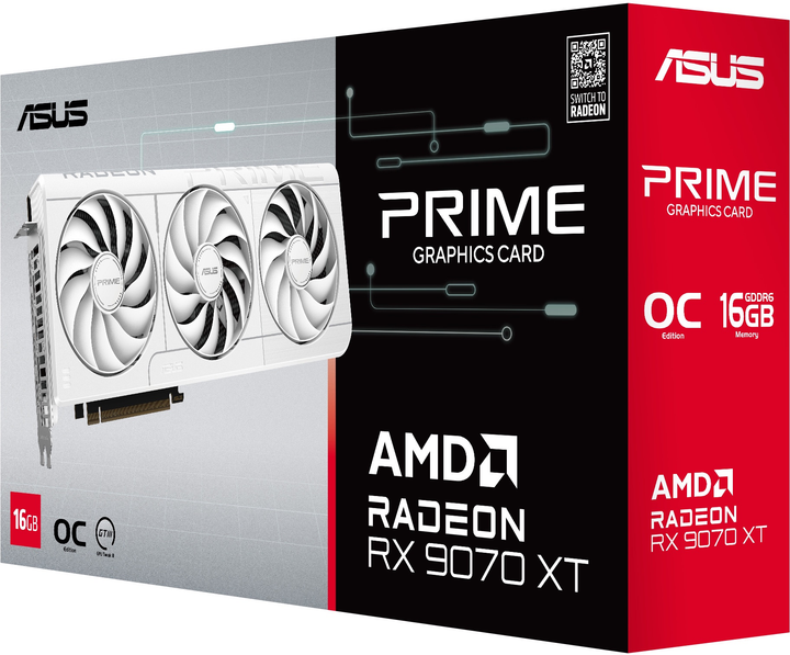 Karta graficzna ASUS PCI-Ex Radeon RX 9070 XT PRIME OC Edition 16GB GDDR6 (256bit) (3030/20000) (HDMI, 3 x DisplayPort) (90YV0L75-M0NA00) - obraz 12
