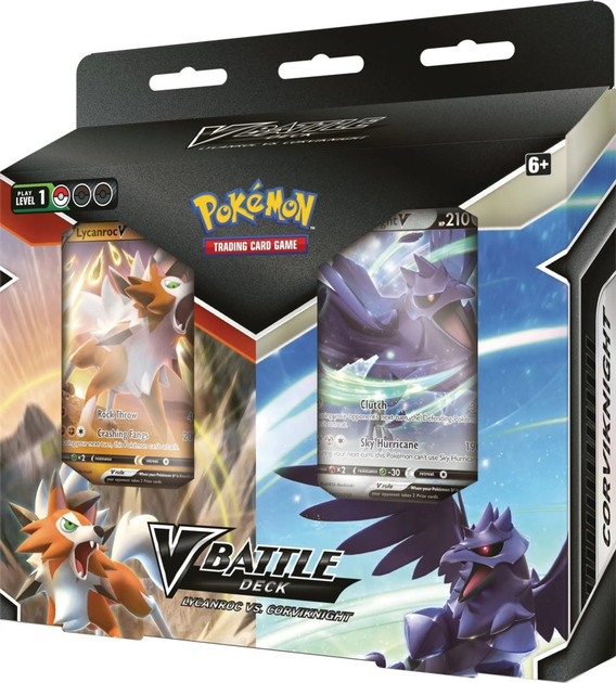 Набір карток Pokemon V Battle Deck Lycanroc vs Corviknight (820650809576) - зображення 2