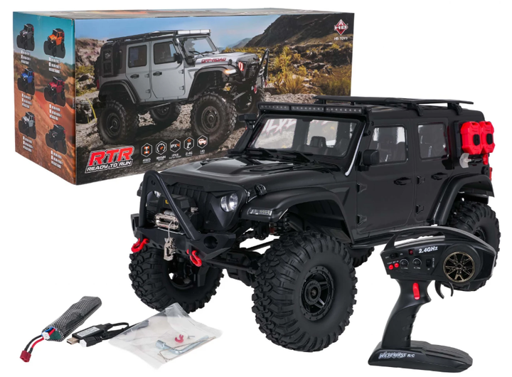 Samochód zdalnie sterowany R/C WILDERNESS RTR 1:10 Czarny (5903864972009) - obraz 1