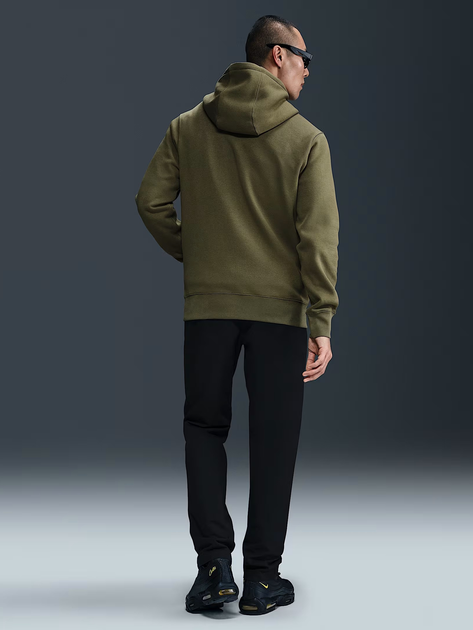 Bluza męska z kapturem ocieplana Nike M Nk Club Bb Po Hoodie FN3859-222 XL Khaki (197863192994) - obraz 4