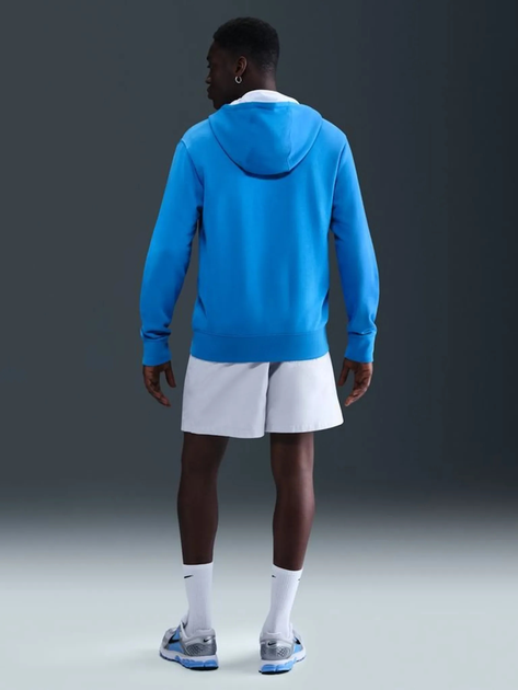 Толстовка на блискавці чоловіча Nike M Nk Club Ft Fz Hoodie FN3884-435 L Синя (198481669592) - зображення 4