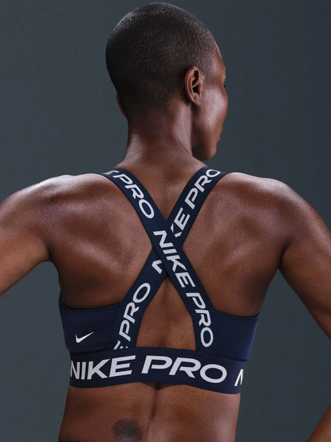 Спортивний топ для фітнесу жіночий Nike W Np Bra Tt HF5372-410 L Темно-синій (198482911973) - зображення 2