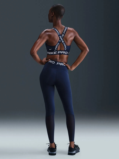 Спортивний топ для фітнесу жіночий Nike W Np Bra Tt HF5372-410 L Темно-синій (198482911973) - зображення 4