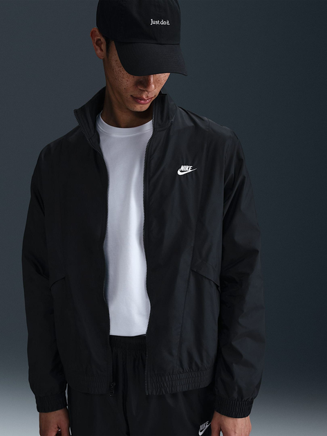 Komplet sportowy męski (bluza bez kaptura + spodnie) Nike M Nk Club Wvn Trk Suit HJ1985-011 M Czarny (198480025474) - obraz 4