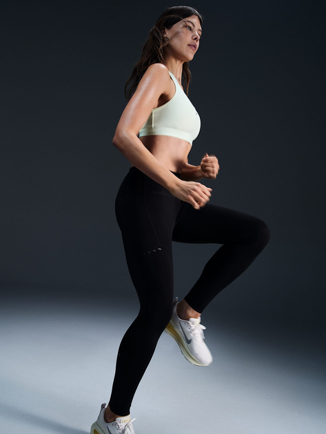 Legginsy sportowe damskie Nike W Nk Df Swift Hr 7/8 Tight HJ2252-010 M Czarne (197860172432) - obraz 4