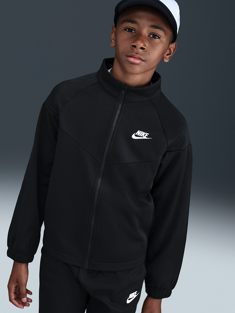 Дитячий спортивний костюм (толстовка + штани) для дівчинки Nike K Nsw Df Tracksuit Pk Fz HQ9315-010 128-137 см (S) Чорний (198481303212) - зображення 4