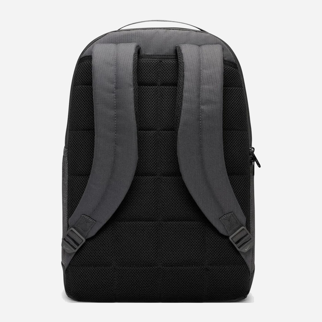 Plecak sportowy materialowy A4 24L Nike Nk Brsla M Bkpk - 9.5 (24L) DH7709-068 Szary (195871703614) - obraz 3