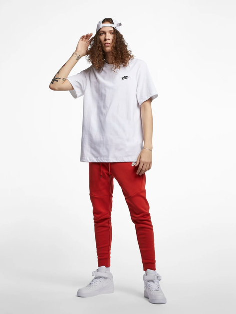 Koszulka męska bawełniana długa Nike M Nsw Club Tee AR4997-101 L Biała (191888618385) - obraz 3
