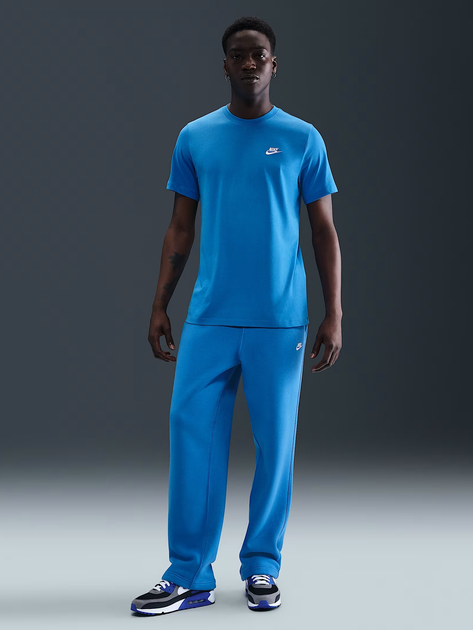 Koszulka męska bawełniana długa Nike M Nsw Club Tee AR4997-435 L Niebieska (193147811988) - obraz 3