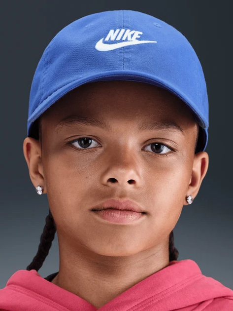 Дитяча кепка Nike K Nk Club Cap Us Cb Fut Wsh FB5063-411 Синя (198485560352) - зображення 5