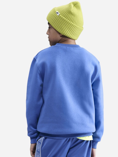 Bluza bez kaptura młodzieżowa chłopięca Nike K Nsw Club Flc Crew Ls Hbr FD2992-411 146-156 cm (L) Niebieska (198481994045) - obraz 2