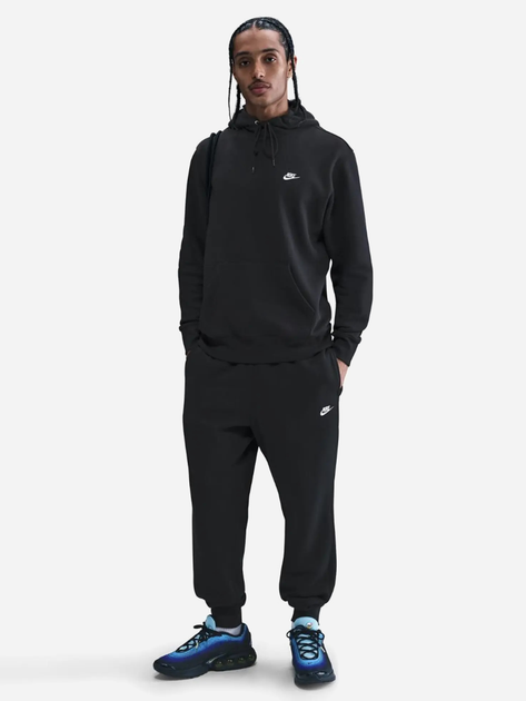 Худі утеплене чоловіче Nike M Nk Club Bb Po Hoodie FN3859-010 XL Чорне (197863238555) - зображення 3