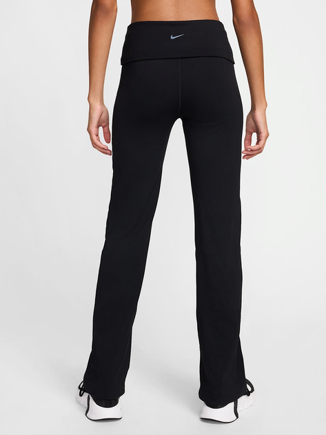 Spodnie sportowe damskie z wysokim stanem Nike W Nk Df One Hr Fldovr Pant FV7848-010 XS Czarne (197596352122) - obraz 2