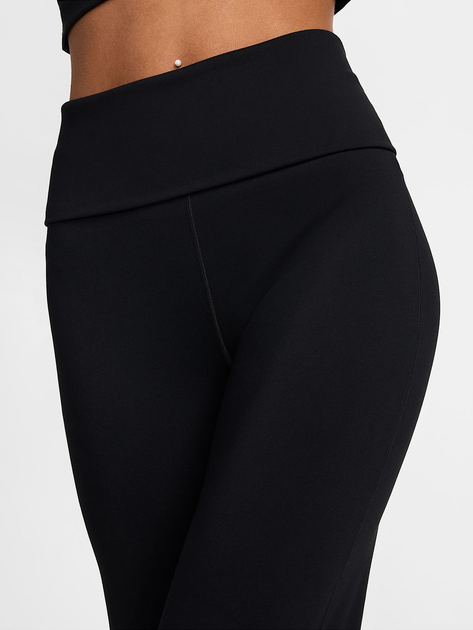 Spodnie sportowe damskie z wysokim stanem Nike W Nk Df One Hr Fldovr Pant FV7848-010 XS Czarne (197596352122) - obraz 4