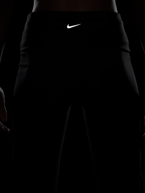 Spodnie sportowe damskie z wysokim stanem Nike W Nk Df One Hr Fldovr Pant FV7848-010 S Czarne (197596160871) - obraz 8