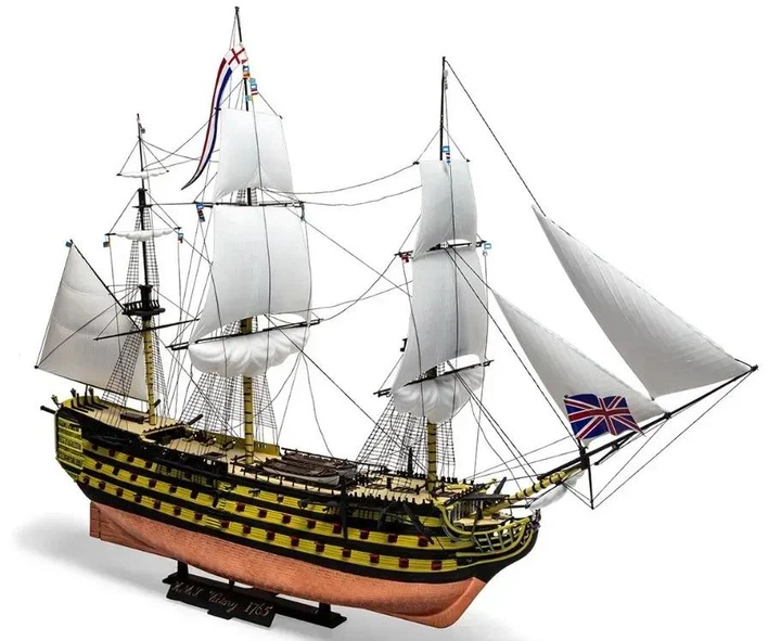 Збірна модель 1:180 парусний корабель HMS Victory Vintage Classics Airfix (A09252V) - Фото 2 Збірна модель 1:180 парусний корабель HMS Victory Vintage Classics Airfix (A09252V) - изображение 2