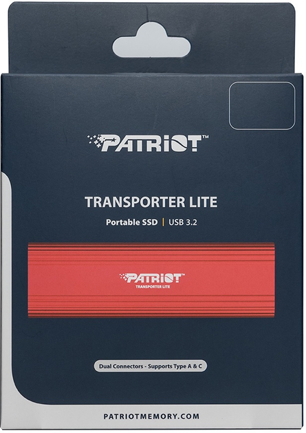 SSD диск Patriot Transporter Lite 2TB USB 3.2 Type-C Red (PTPL2TBPEC) External - зображення 5