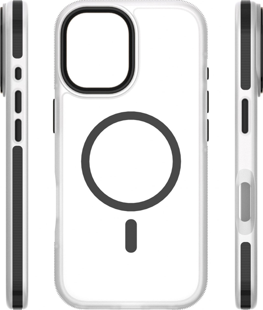 Etui plecki Etteri Icy Mag do Apple iPhone 17 Black/Transparent (5907504560366) - obraz 4