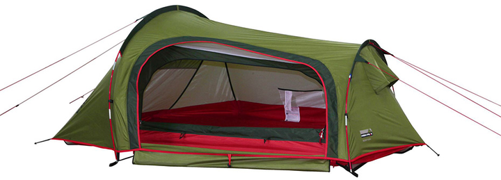 Namiot High Peak Sparrow 2 LW Zielono-czerwony (10187) (4001690101875) - obraz 5