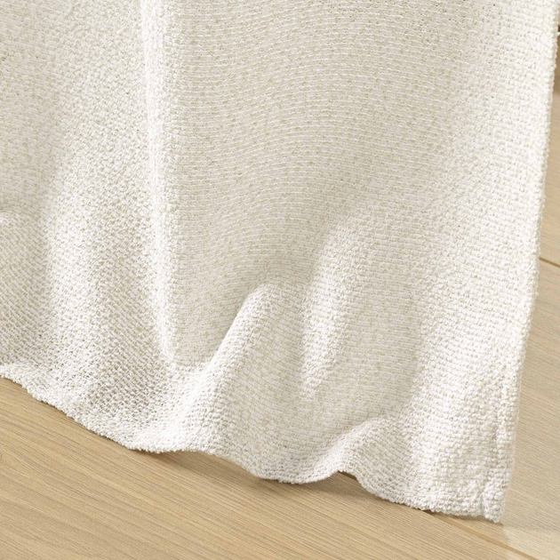 Firana na przelotkach Douceur d'interieur Luoline z efektem lnu Beżowa 140 x 240 cm (3574386276535) - obraz 4