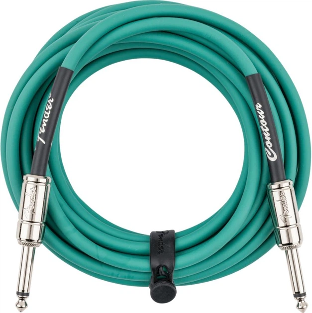 Кабель инструментальный Fender Cable Contour Series 18.6' Sherwood Green - изображение 2