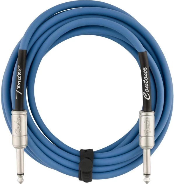Кабель инструментальный Fender Cable Contour Series 15' Lake Placid Blue - изображение 2