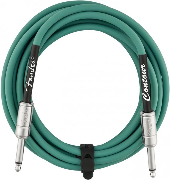 Кабель инструментальный Fender Cable Contour Series 15' Sherwood Green - изображение 2