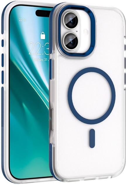 Панель Etteri Icy Mag для Apple iPhone 17 Blue/Transparent (5907504560571) - зображення 1