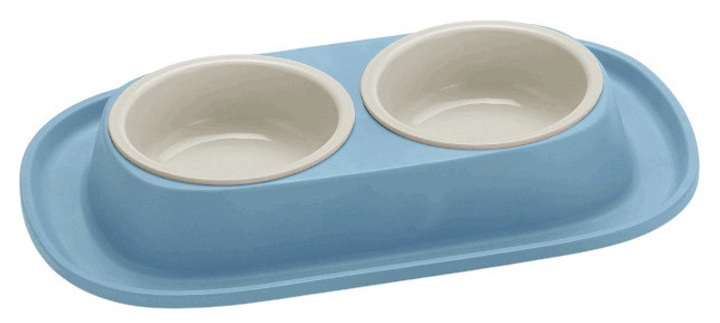Миска смарт Comfy 230+230 мл Блакитна 253485 (5905546324199) - зображення 1