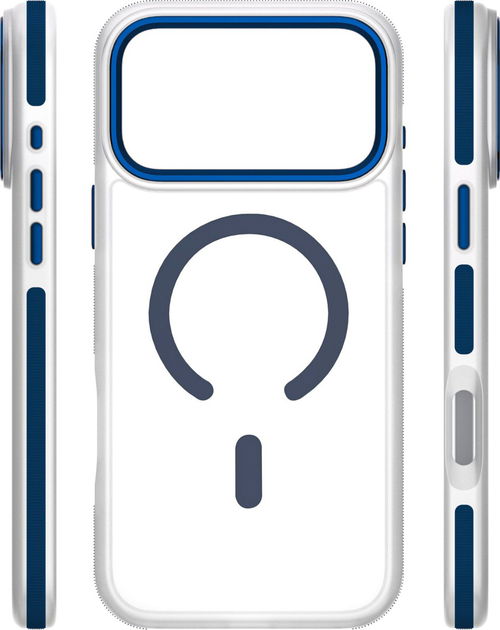Etui plecki Etteri Icy Mag do Apple iPhone 17 Pro Max Blue/Transparent (5907504560687) - obraz 4