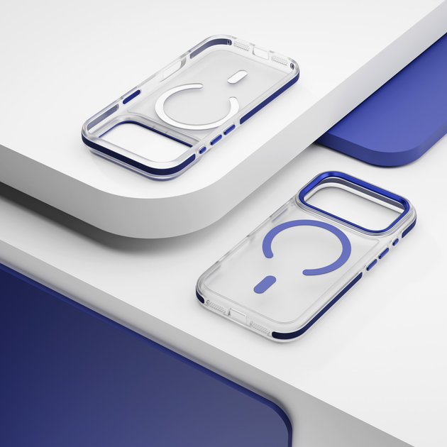 Etui plecki Etteri Icy Mag do Apple iPhone 17 Pro Max Blue/Transparent (5907504560687) - obraz 6