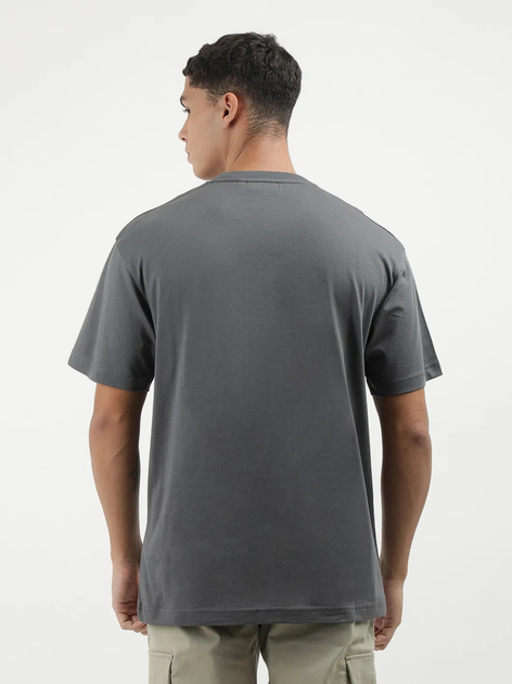 Футболка бавовняна чоловіча Calvin Klein K10K111346-PCX S Сіра (8720109917222) - зображення 2