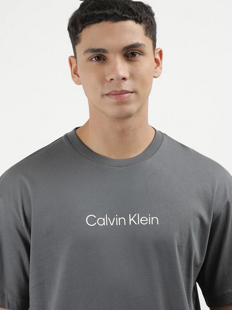 Koszulka męska bawełniana Calvin Klein K10K111346-PCX M Szara (8720109917239) - obraz 5