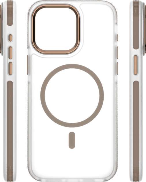 Панель Etteri Icy Mag для Apple iPhone 15 Pro Gold/Transparent (5907504560700) - зображення 4