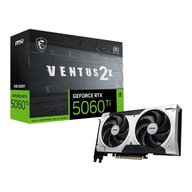 Відеокарта MSI GeForce RTX 5060 Ti Ventus 2X OC Plus 8GB GDDR7 (RTX 5060 Ti 8G VENTUS 2X OC PLUS) - изображение 5