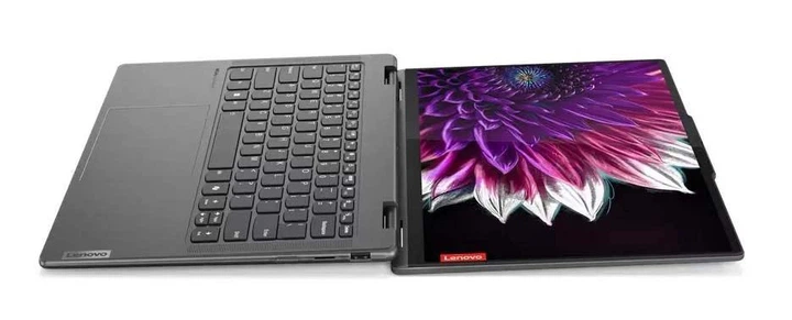 Ноутбук Lenovo Yoga 7 (83JQ004EPB), Intel Core Ultra 5 226V / 14" / OLED / Touch / RAM 16 ГБ LPDDR5X / SSD 512 ГБ / Intel Arc Graphics / Windows 11 Home / Сірий - Фото 8 Ноутбук Lenovo Yoga 7 (83JQ004EPB), Intel Core Ultra 5 226V / 14" / OLED / Touch / RAM 16 ГБ LPDDR5X / SSD 512 ГБ / Intel Arc Graphics / Windows 11 Home / Сірий - изображение 8