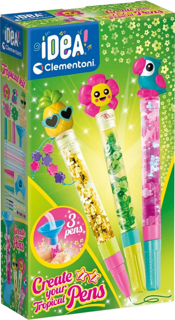 Zestaw kreatywny Clementoni Pen Creator Studio Tropical Idea (8005125187904) - obraz 1